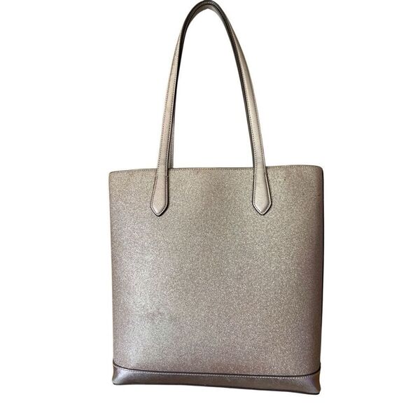 Kate Spade Tinsel Tote‎ Bag in Metallic Saffiano Rose Gold - Picture 5 of 12